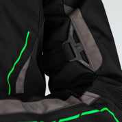 RST S-1 CE TEXTILE JACKET [BLACK GREY NEON GREEN] 