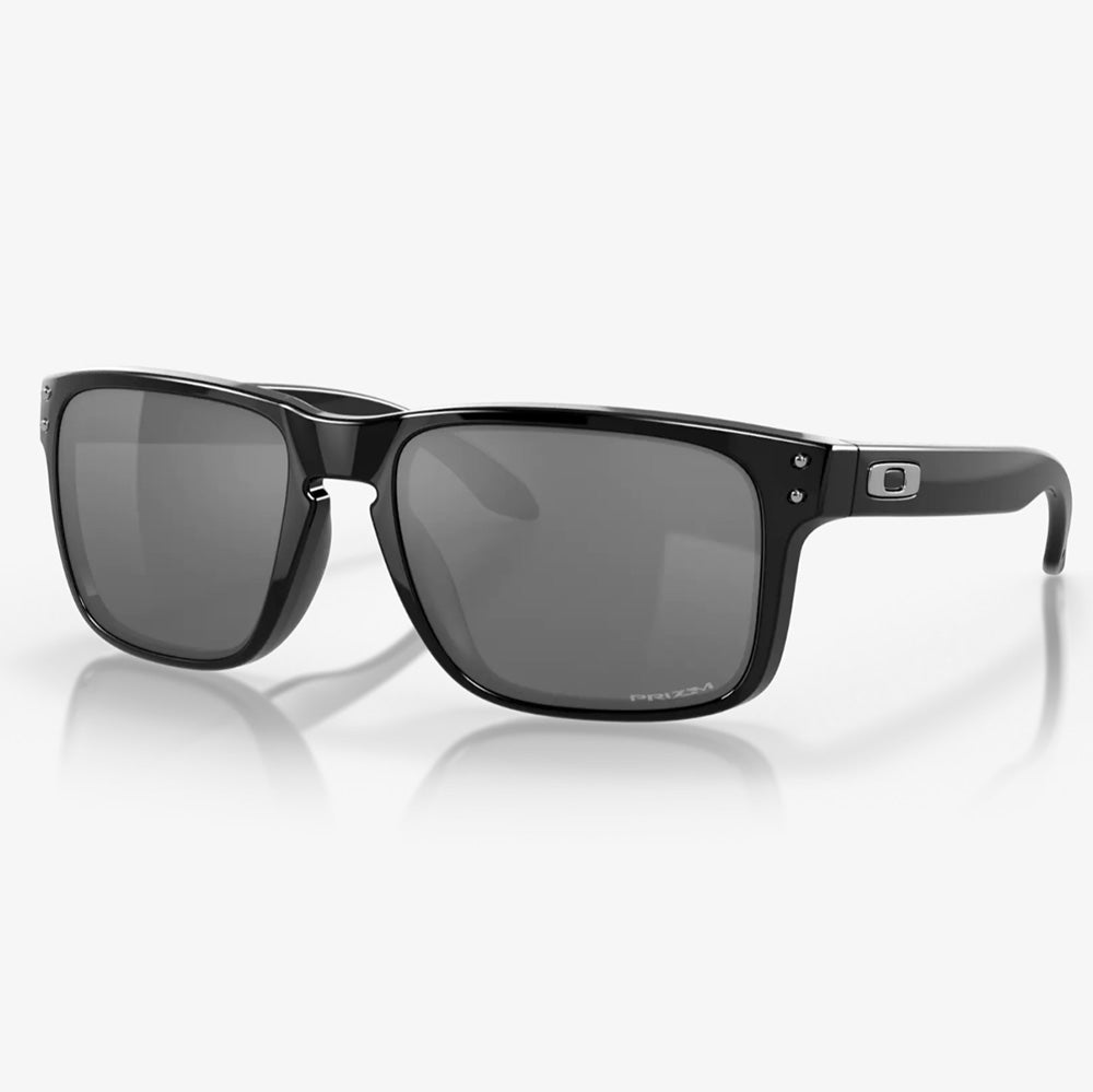 0OO9102-E155 Oakley Holbrook Sunglasses Polished Black Frame with PRIZM Black Lens