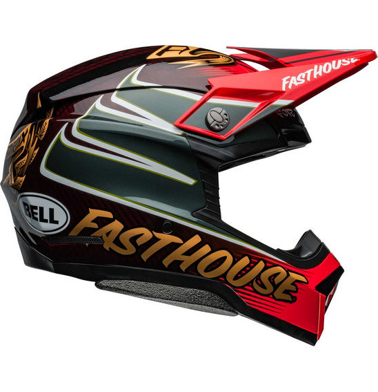 Bell MOTO-10 SPHERICAL Fasthouse DITD Gloss Red/Gold