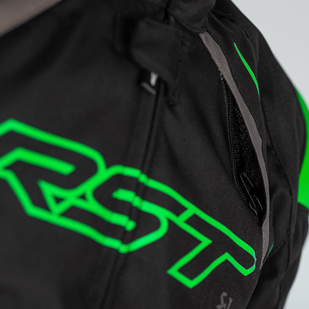 RST S-1 CE TEXTILE JACKET [BLACK GREY NEON GREEN] 