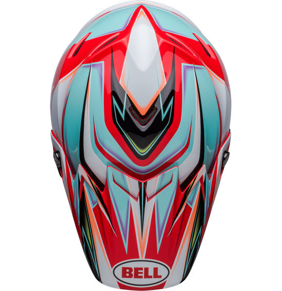 Bell MOTO-9S FLEX Tagger Edge White/Aqua