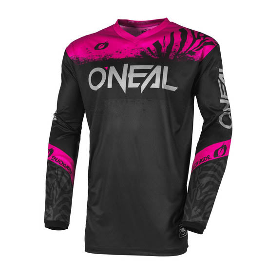 O'Neal 2025 Girls ELEMENT Shocker Jersey - Black/Pink