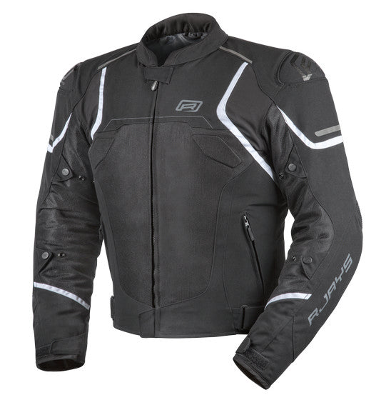 RJAYS PACE AIRFLOW Jacket Blk/Wht - Hi-Flow Mesh Sports