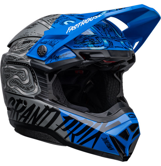 Bell MOTO-10 SPHERICAL Fasthouse DITD LE Blue/Grey