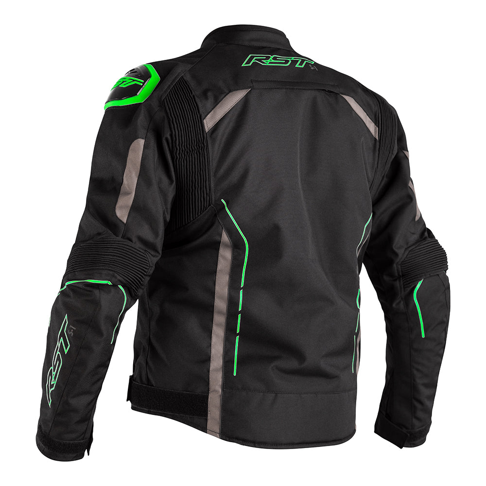 RST S-1 CE TEXTILE JACKET [BLACK GREY NEON GREEN] 