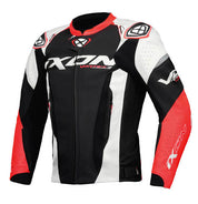 Ixon VORTEX 3 Jacket Blk/Wht/Red - Sport Leather