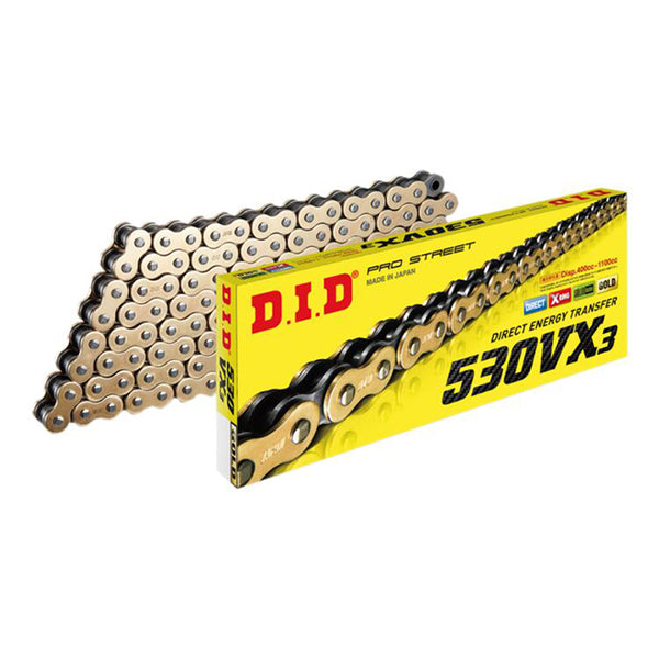 DID 530VX3 X-RING CHAIN GOLD