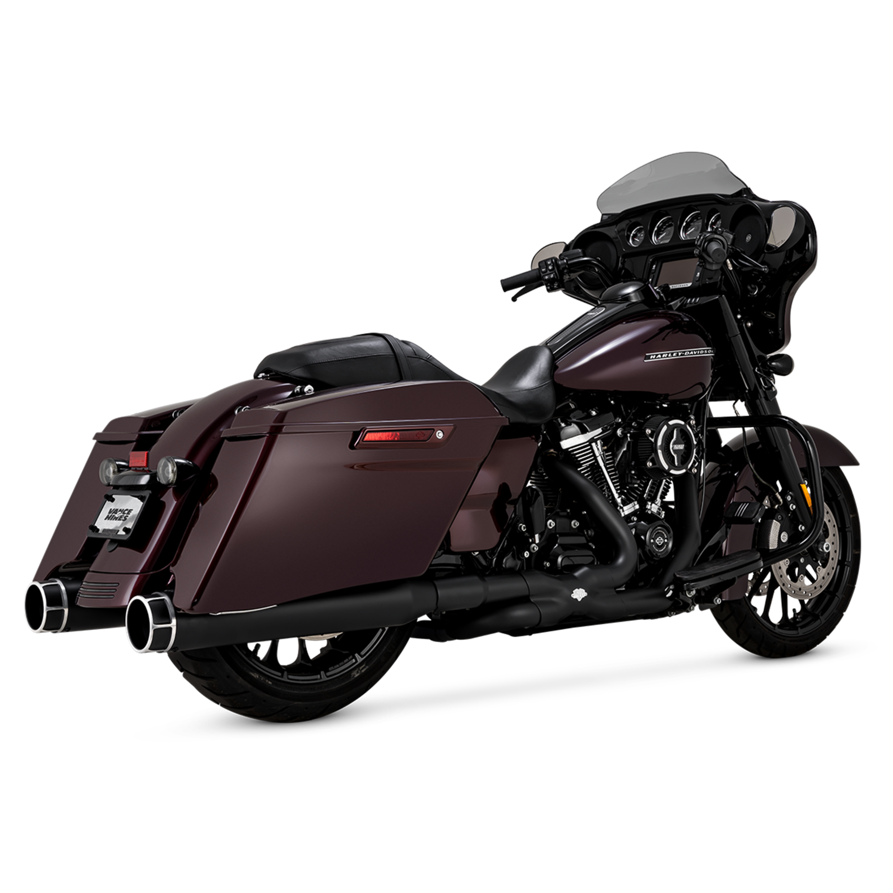 VANCE & HINES TORQUER 450 SLIP-ONS - MACHINE CUT