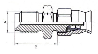 Fixed male concave seat