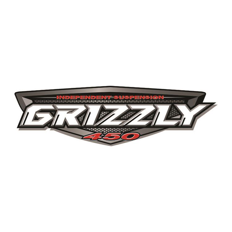 700.3030 Yamaha 450 Grizzly RH,LH Tank Sticker 295mm