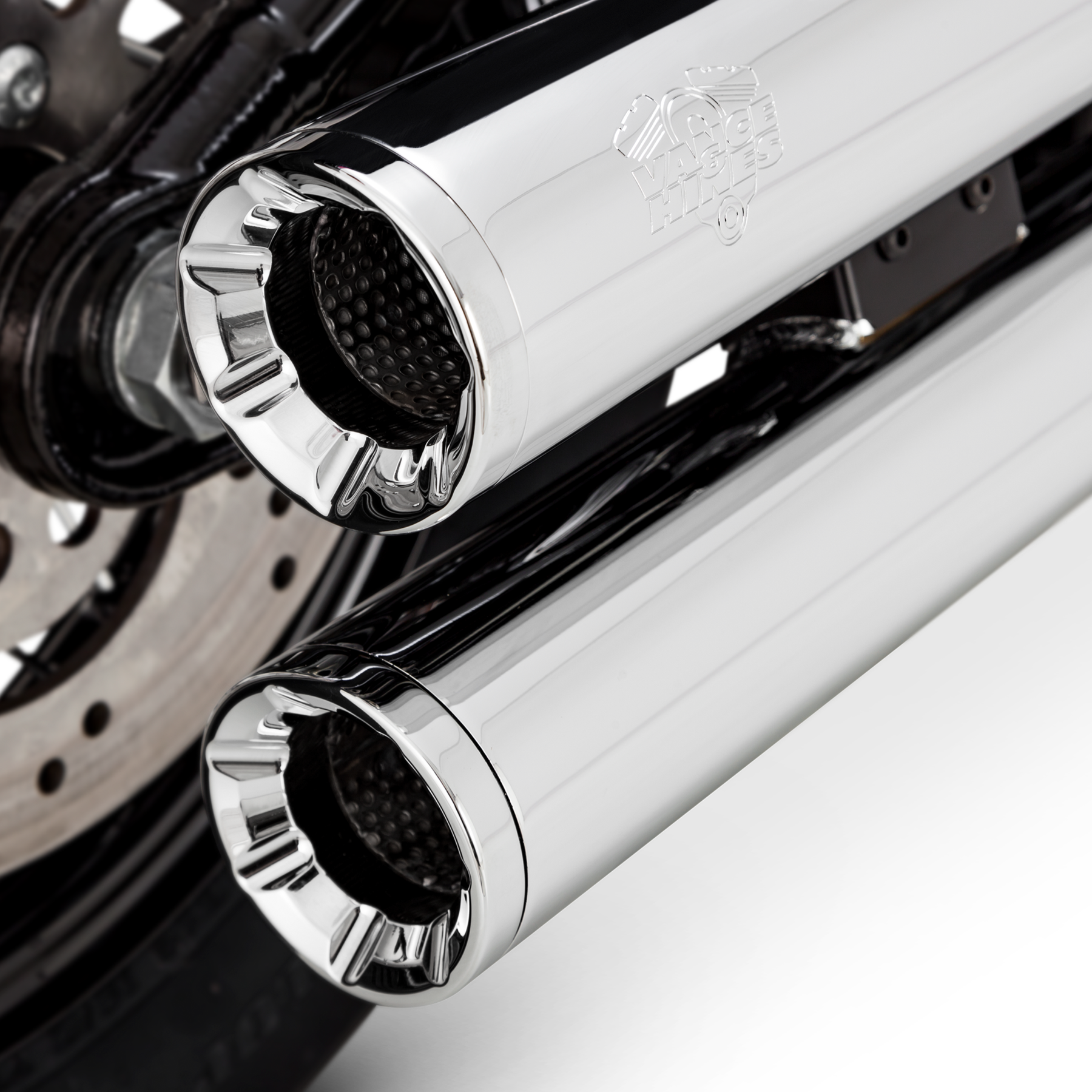 VANCE & HINES ELIMINATOR 300 SLIP-ONS - CHROME