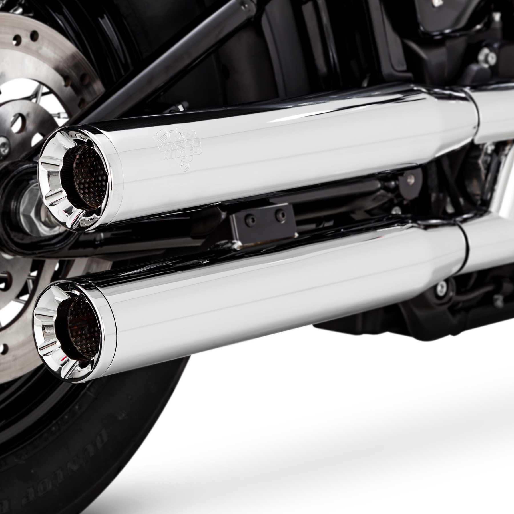 VANCE & HINES ELIMINATOR 300 SLIP-ONS - CHROME