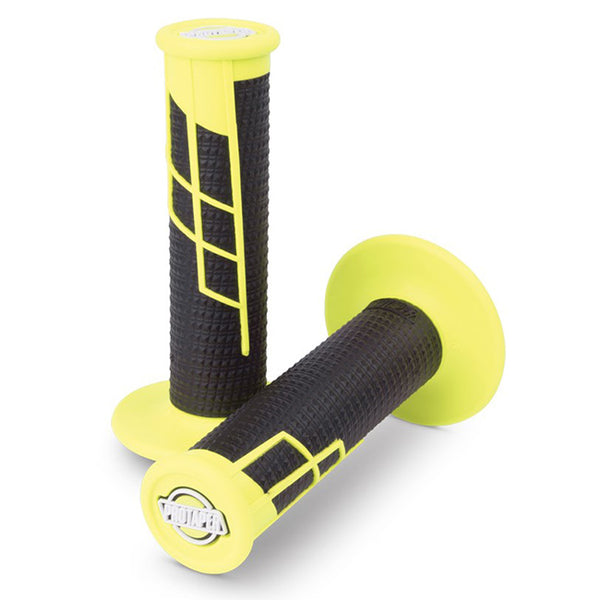 Clamp On Grip - 1/2 Waffle - Neon Yellow Black